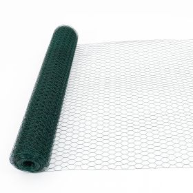Large Size Galvanized Hexagonal Floral Green Chicken Wire, Outdoor Anti-Rust Chicken Wire Poultry Netting for Garden (Color: as Pic)
